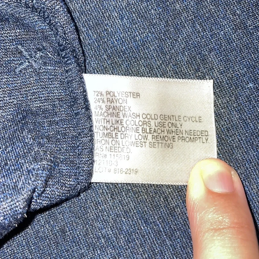 Worthington Modern Knit Pants - Blue - Size XL - Picture 6 of 6